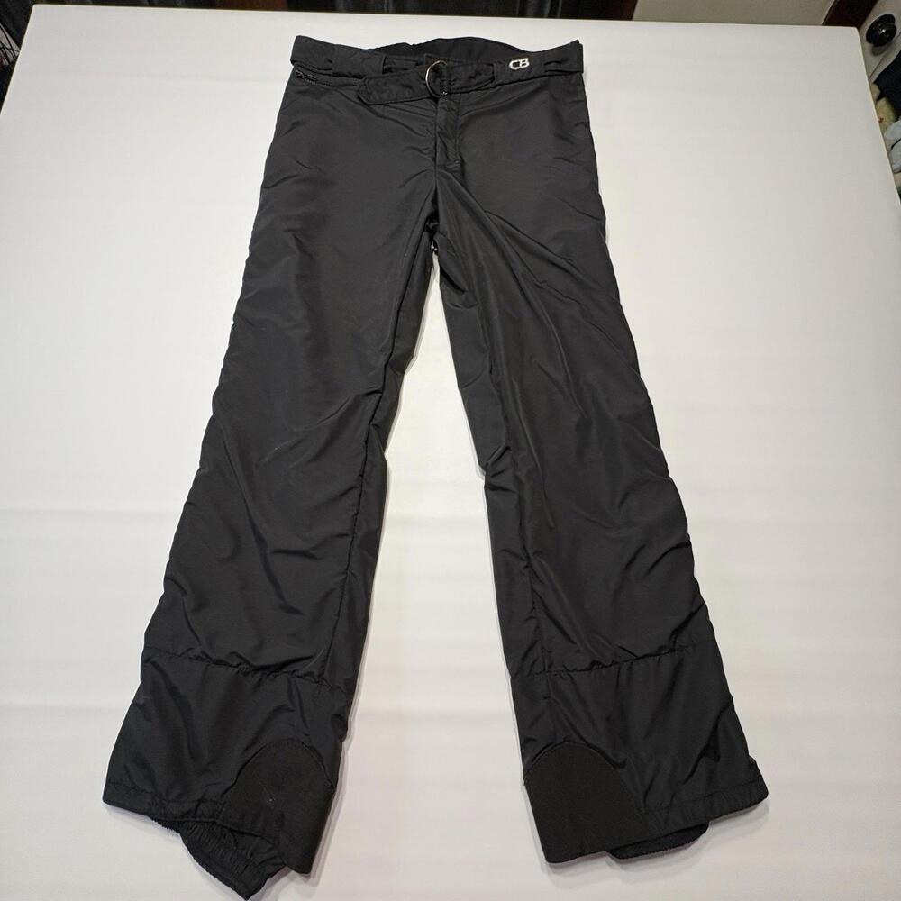 Vtg 80s CB Sports Gore-Tex Pants Mens 38 Black Full Side Zip